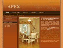 Tablet Screenshot of apexhardwoodfloor.firey.net